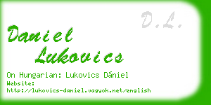 daniel lukovics business card